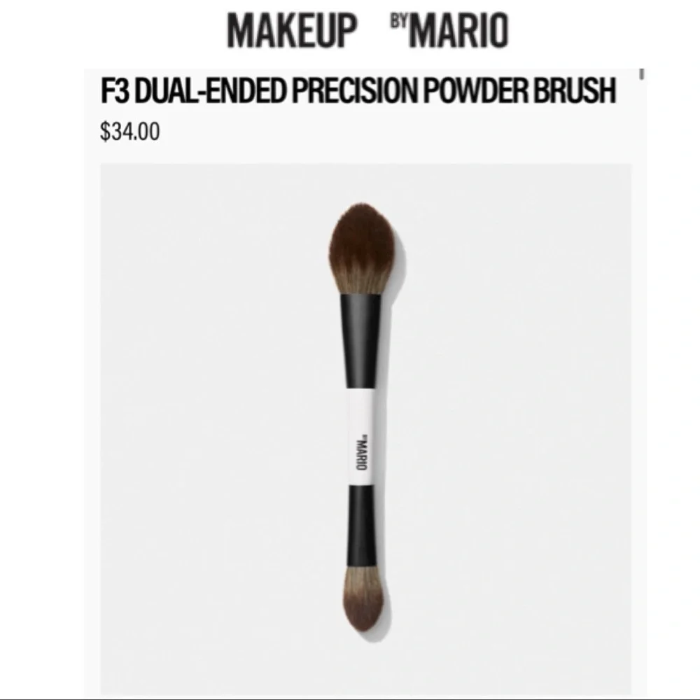 MAKEUP by MARIO F3 F3 DUAL-END PRECISION POWDER BRUSH   ~NEW~